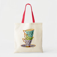 Pile De Trois Tasses Vintages