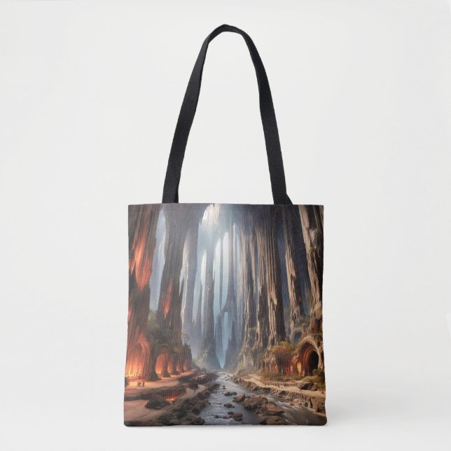 Tote Bag Piliers et personnes (Devant)