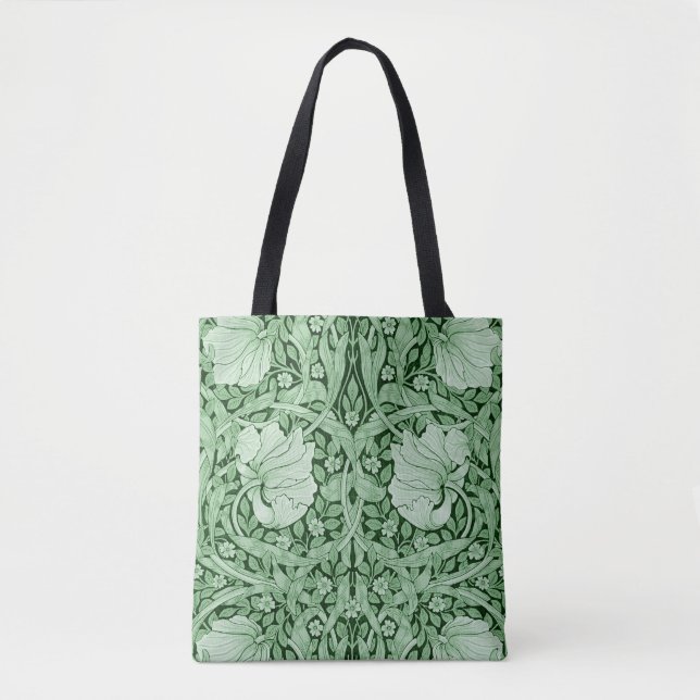 Tote Bag Pimpernel Green, William Morris (Devant)