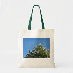 Tote Bag Pin à pointes de neige sur le ciel bleu