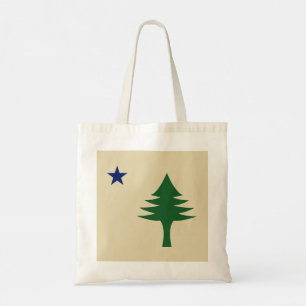 Tote Bag Pin et étoile 1901 drapeau de l'état du Maine