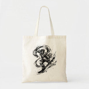 Tote Bag Pinceau d'art de snowboard - Dieu Fujin Snowboarde