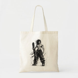 Tote Bag Pinceau d'art de snowboard - Samouraï debout Musas