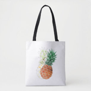 Tote Bag Pineapple, watercolor.