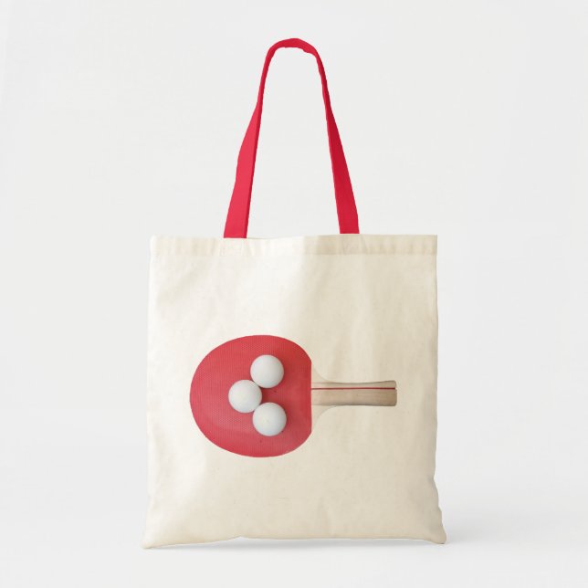 Tote Bag Ping Pong Paddle et Balls (Devant)