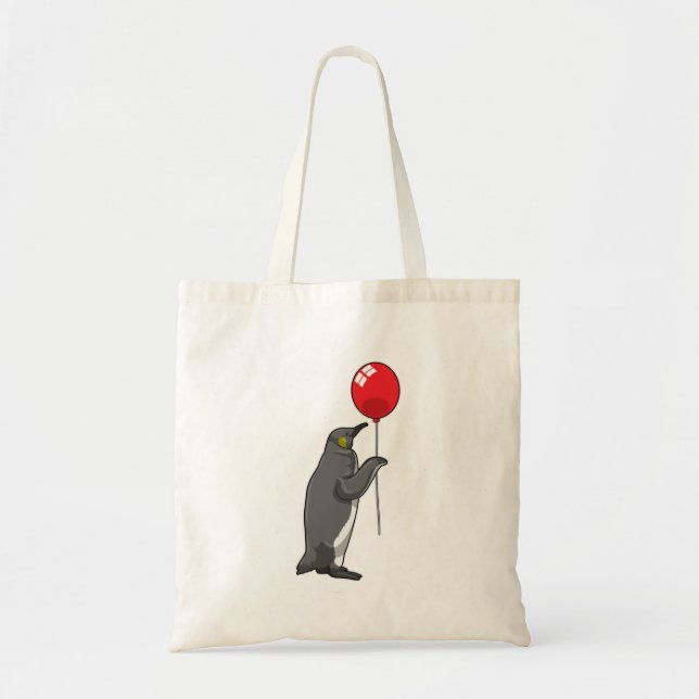 Tote Bag Pingouin avec ballon (Devant)