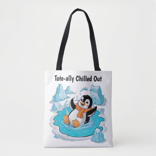Tote Bag Pingouin dans la glace (Devant)