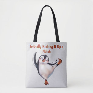 Tote Bag Pingouin dansant