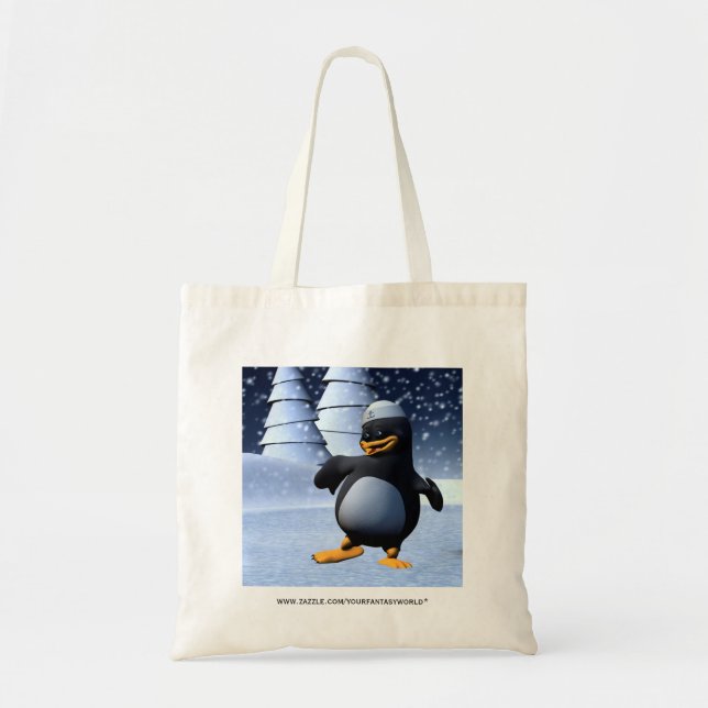 Tote Bag Pingouin dansant (Devant)