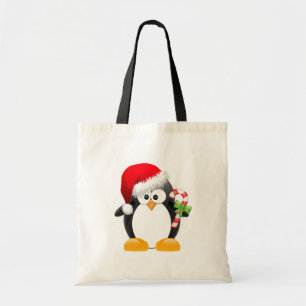 Tote Bag Pingouin de Noël