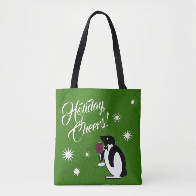 Tote Bag Pingouin de vacances (Devant)