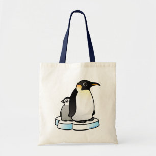 Tote Bag Pingouin d'empereur avec le poussin