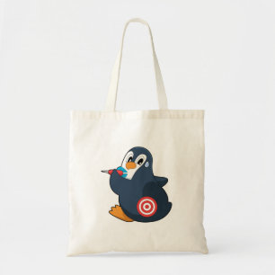 Tote Bag Pingouin fléchettes fléchettes