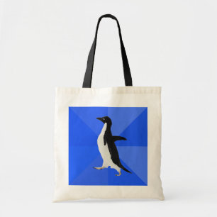 Tote Bag Pingouin socialement maladroit ("personnaliser"