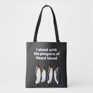 Tote Bag Pingouins contre les tarifs douaniers anti Trump J