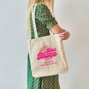 Tote Bag Pink Dernier Disco Retro 70's Bachelorette Party