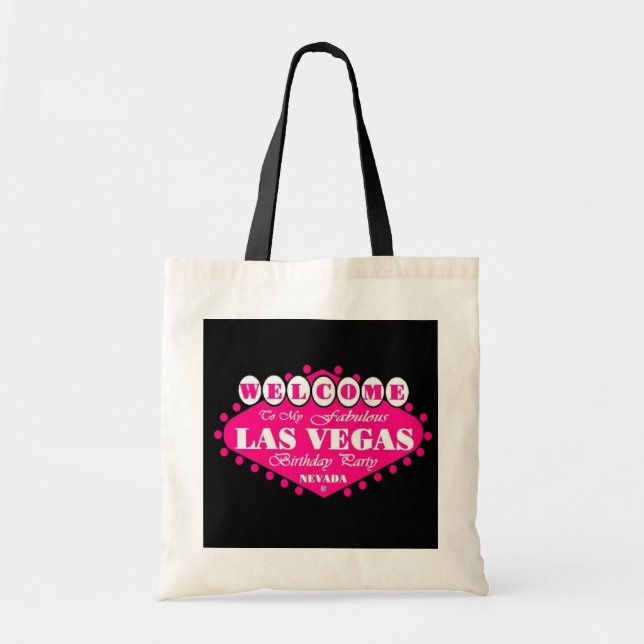 Tote Bag PINK fabuleux Las Vegas Anniversaire (Devant)
