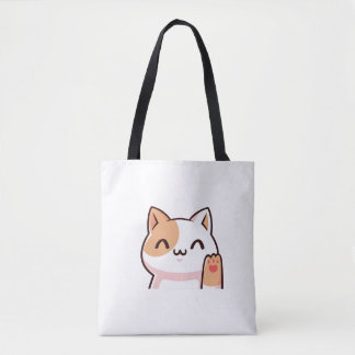 Tote Bag Pink Gold Chat bébé