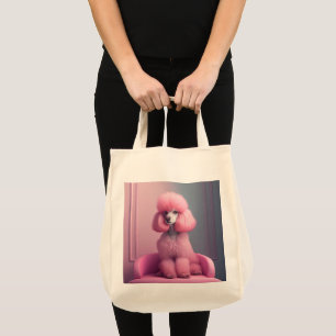 TOTE BAG PINK POODLE FOURRE-TOUT