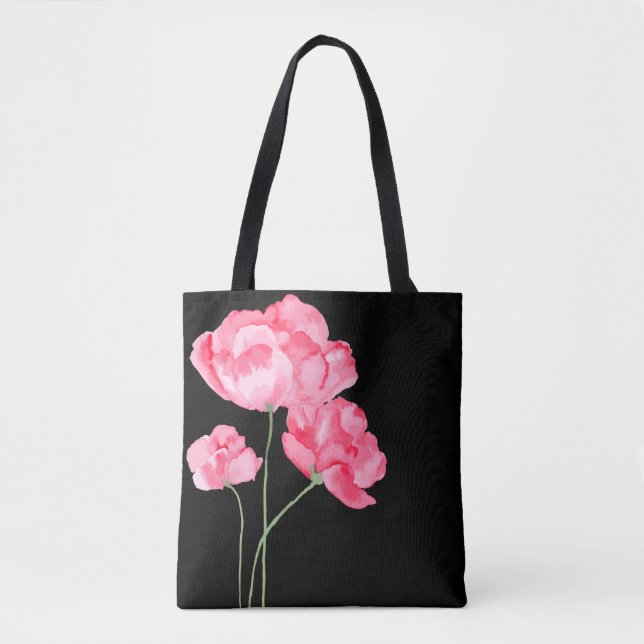 Tote Bag-Pink-Pupies Tasche (Vorderseite)