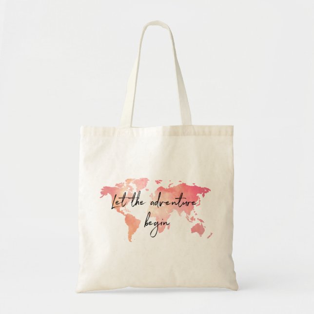 Tote Bag Pink World travel bag (Devant)