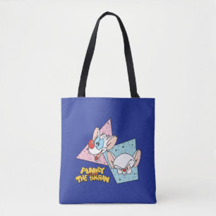 Tote Bag Pinky et le cerveau   Graphiques de caractères rét