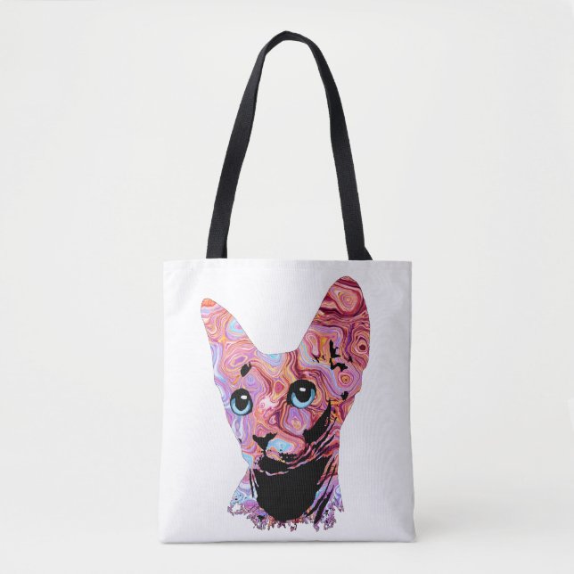 Tote Bag Pinky Sphynx Cat 683 (Devant)