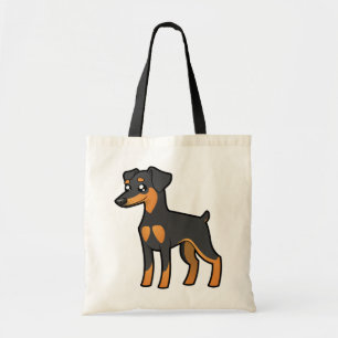 Tote Bag Pinscher miniature de bande dessinée/Manchester