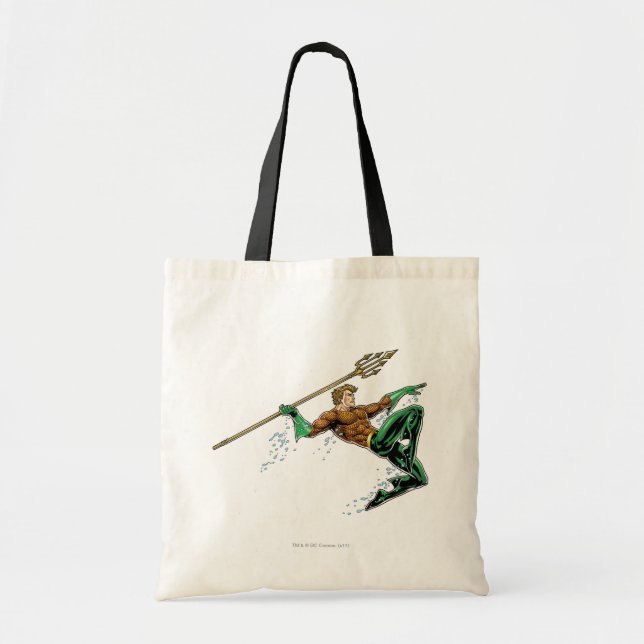 Tote Bag Pique-nique Aquaman avec Spear (Devant)