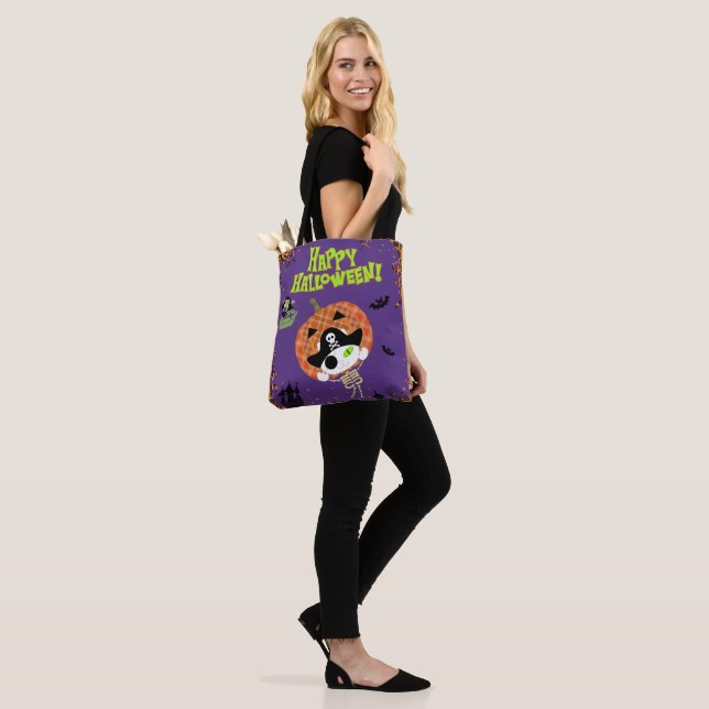 Tote Bag Pirate squelette (Sur le modèle)