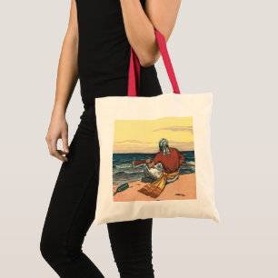 Tote Bag Pirates Vintage, Naufragés sur une Île Déserte
