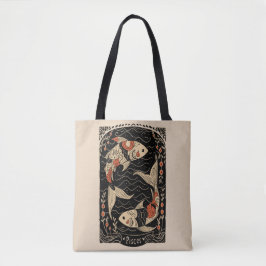 Tote Bag Pisces Celestial Zodiac Art Tasche
