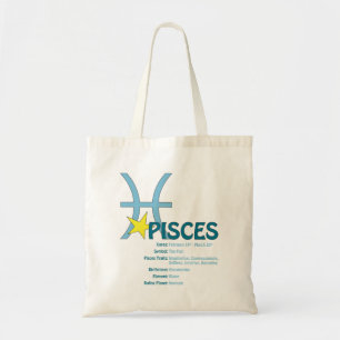 Tote Bag Pisces Traits Fourre-tout