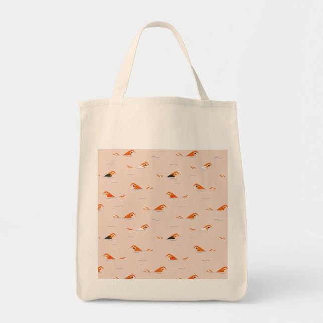 Tote Bag Piscine d'été Abstraite de voies (Devant)