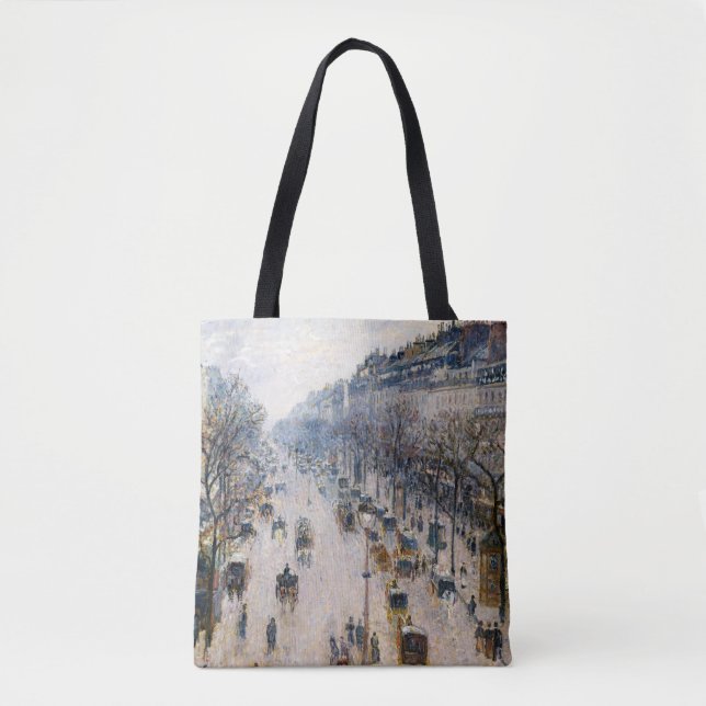 Tote Bag Pissarro - Boulevard Montmartre, Matin d'hiver (Devant)