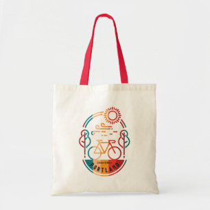 Tote Bag Piste cyclable Retro Portland