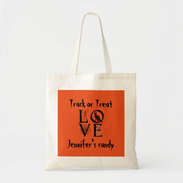 Tote Bag Pister ou traiter l'araignée crânienne Halloween p (Devant)