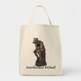 Tote Bag Pitbull intellectuel