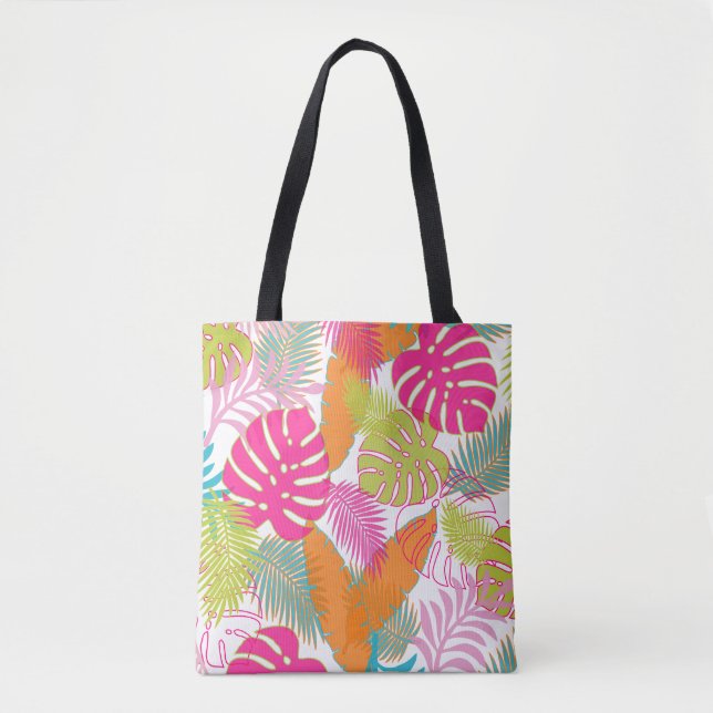 Tote Bag PixDezines Rainforest Foliage/do-it-yourself arriè (Devant)