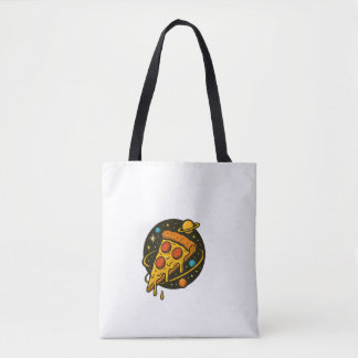 Tote Bag Pizza Galaxy - tranche cosmique de saveur