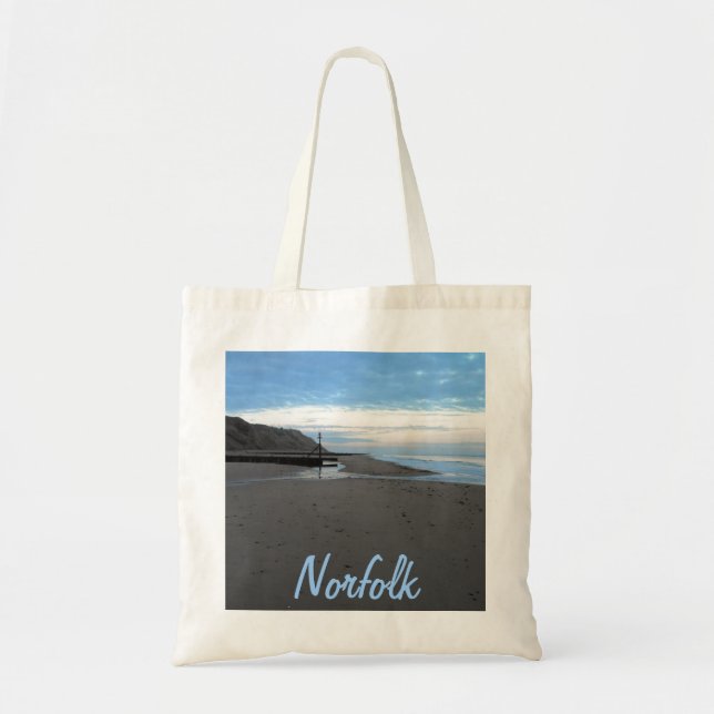 Tote Bag Plage à Mundesley, Norfolk par Alexandra Cook (Devant)