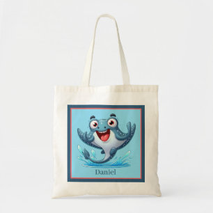 Tote Bag plage cool ajouter nom enfants stingray