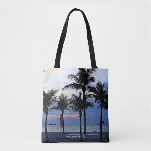 Tote Bag Plage de Fort Lauderdale, Floride (Devant)