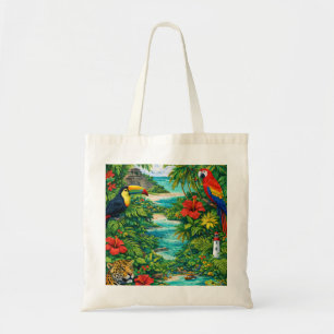 Tote Bag Plage de la jungle tropicale du Belize Faune