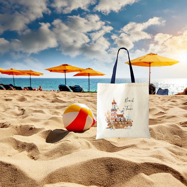 Tote Bag Plage de la maison de lumière d'eau (Créateur téléchargé)