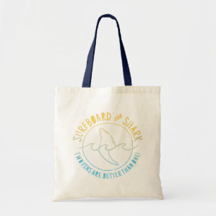 Tote Bag Plage D'Été Plage De Surf Et De Requin Drôle T