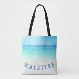 Tote Bag Plage d'îles des Maldives