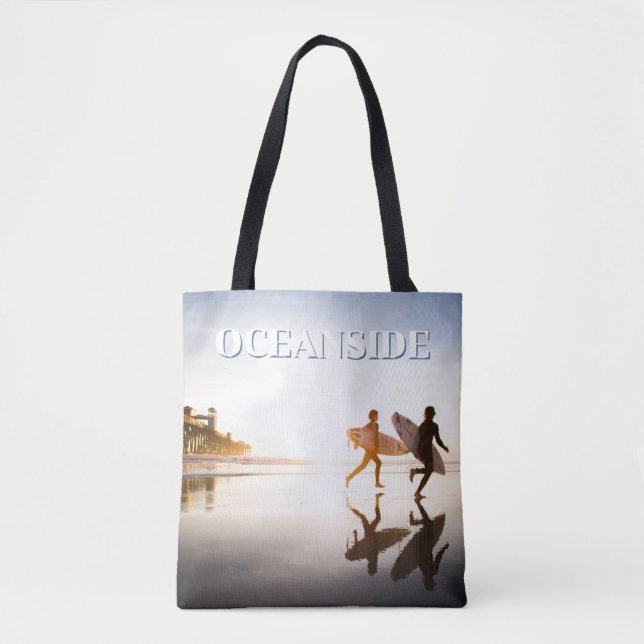 Tote Bag Plage d'Oceanside (Devant)