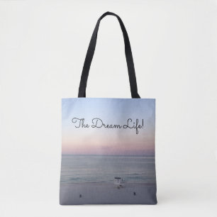 Tote Bag Plage du lever de soleil sur l'océan