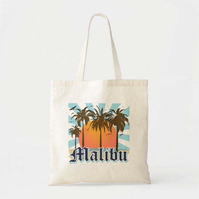 Tote Bag Plage la Californie CA de Malibu (Devant)